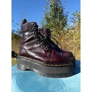Jadon Max Oxblood Doc Marten Platform Boots